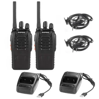 Raadiosaatja BF-888S 2tk USB laadijaga komplekt