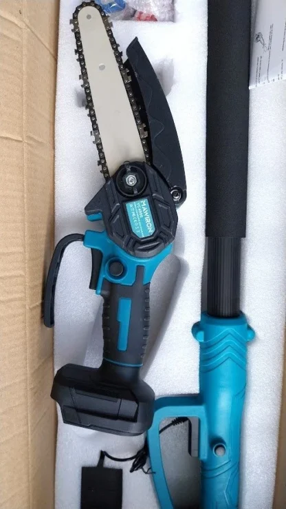 Komplekt akudega, Akukettsaag 20cm ja Teleskoopvarrega (Ei ühildu Makita akudega) - Image 4