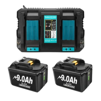 Makita analoog laadija kahe pesaga ja aku komplekt